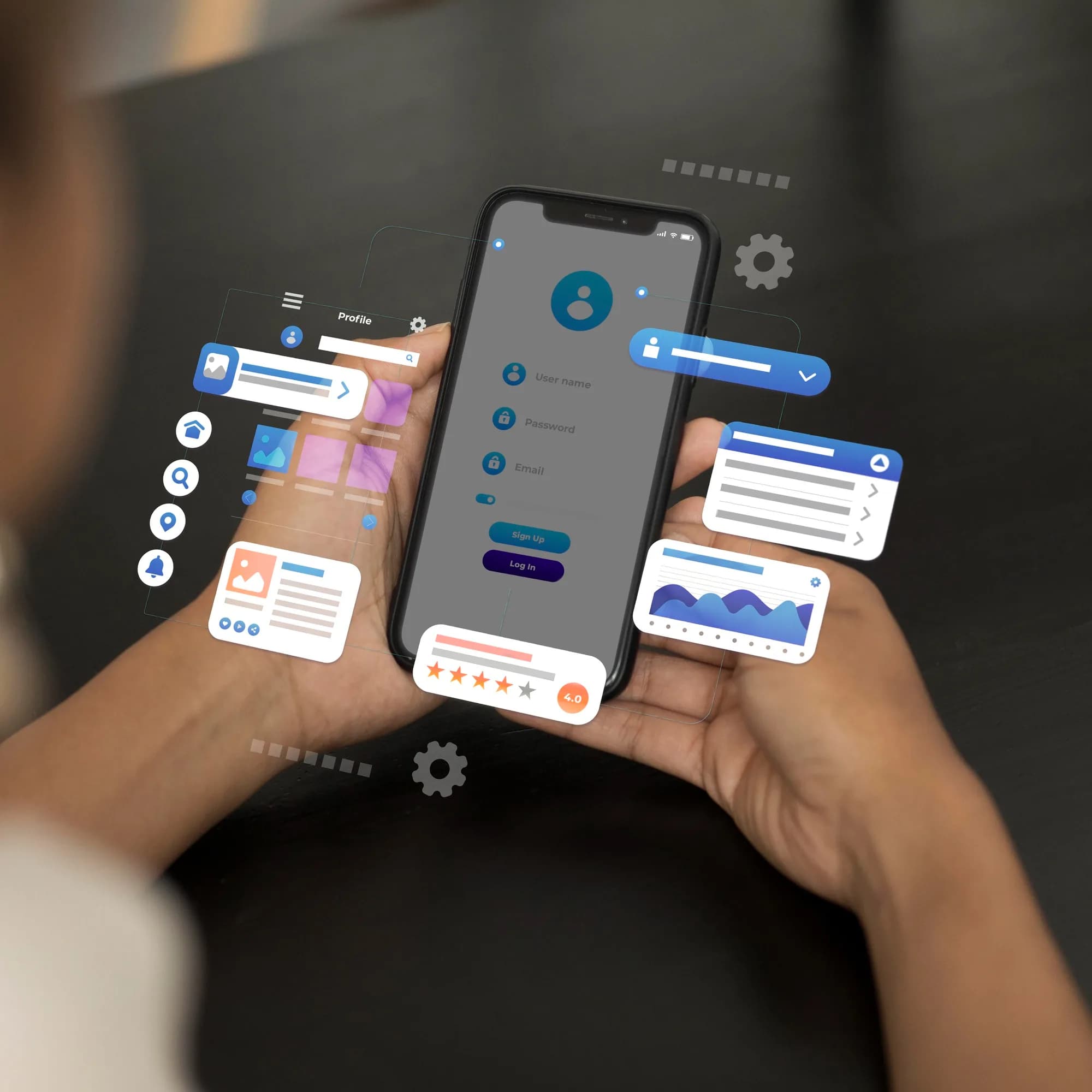 Mobile app design crafted by Appup